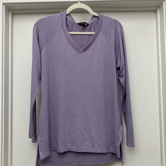 Banana Republic NWT V-Neck Top Light Purple Size S - Picture 1 of 14